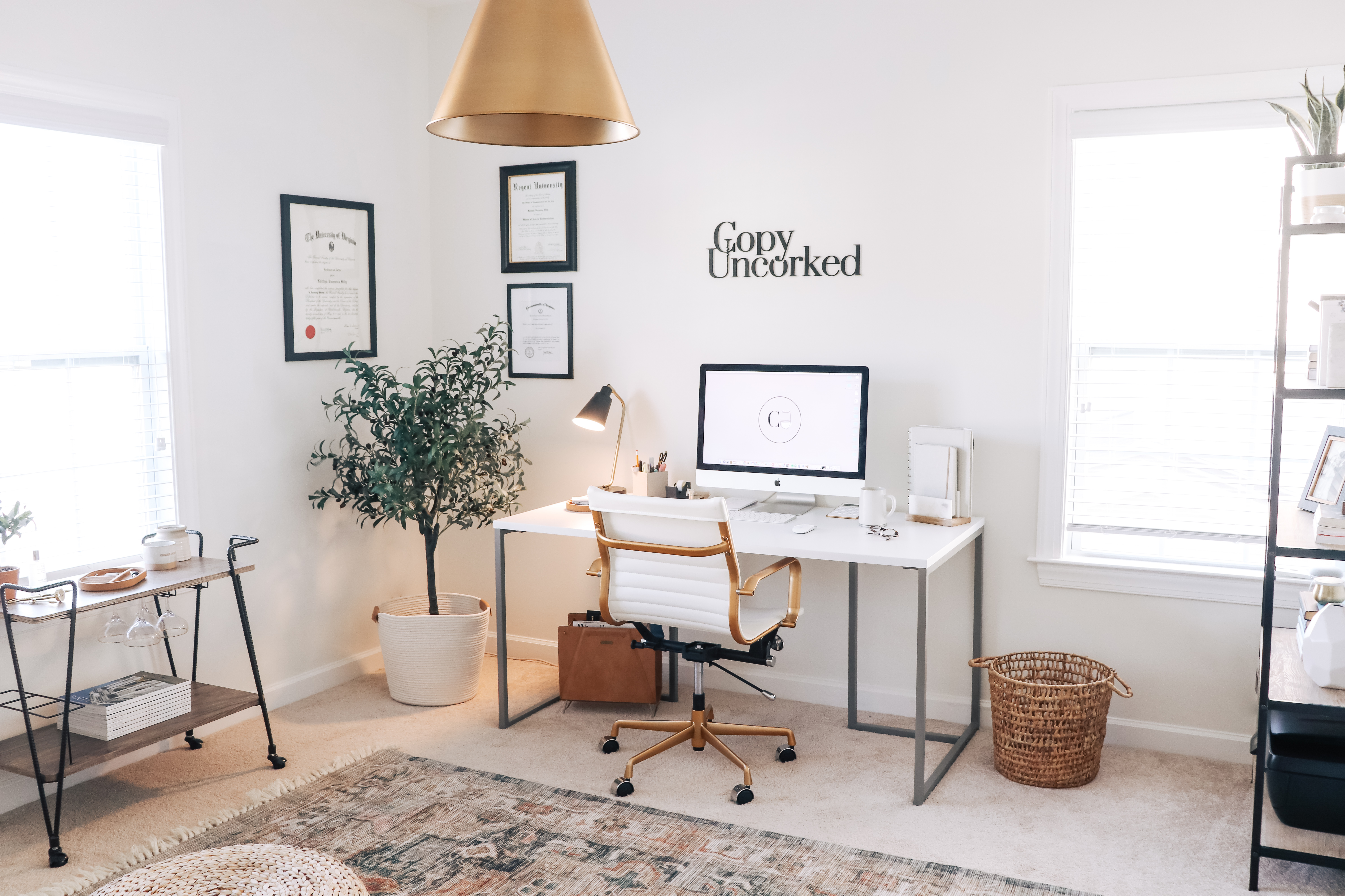Home Office Design Reveal: Copy Uncorked - kaitlynhparker.com