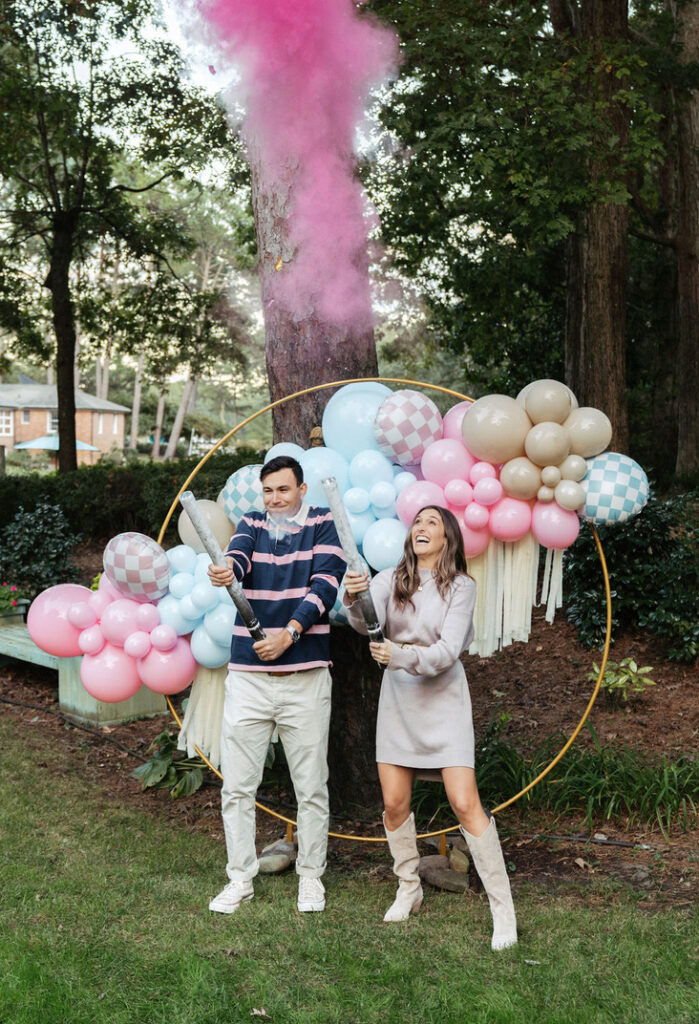 We're Expecting! Beach Maternity + Gender Reveal Photos and Maternity Faves
